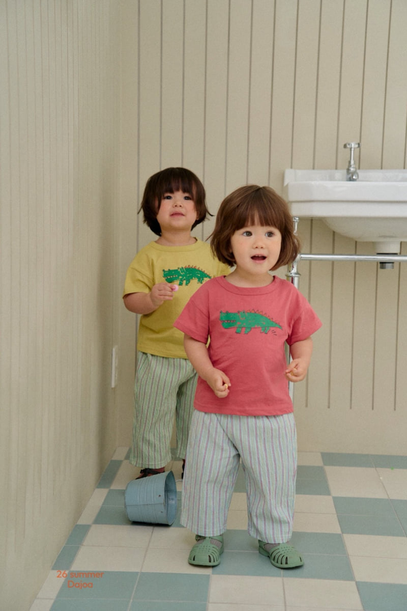 Dajoa - Korean Children Fashion - #kidsstore - Crocodile Top Bottom Set