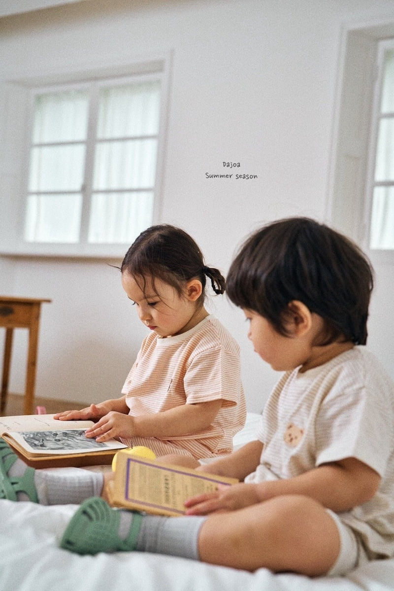 Dajoa - Korean Children Fashion - #kidsstore - Bear Top Bottom Set - 4