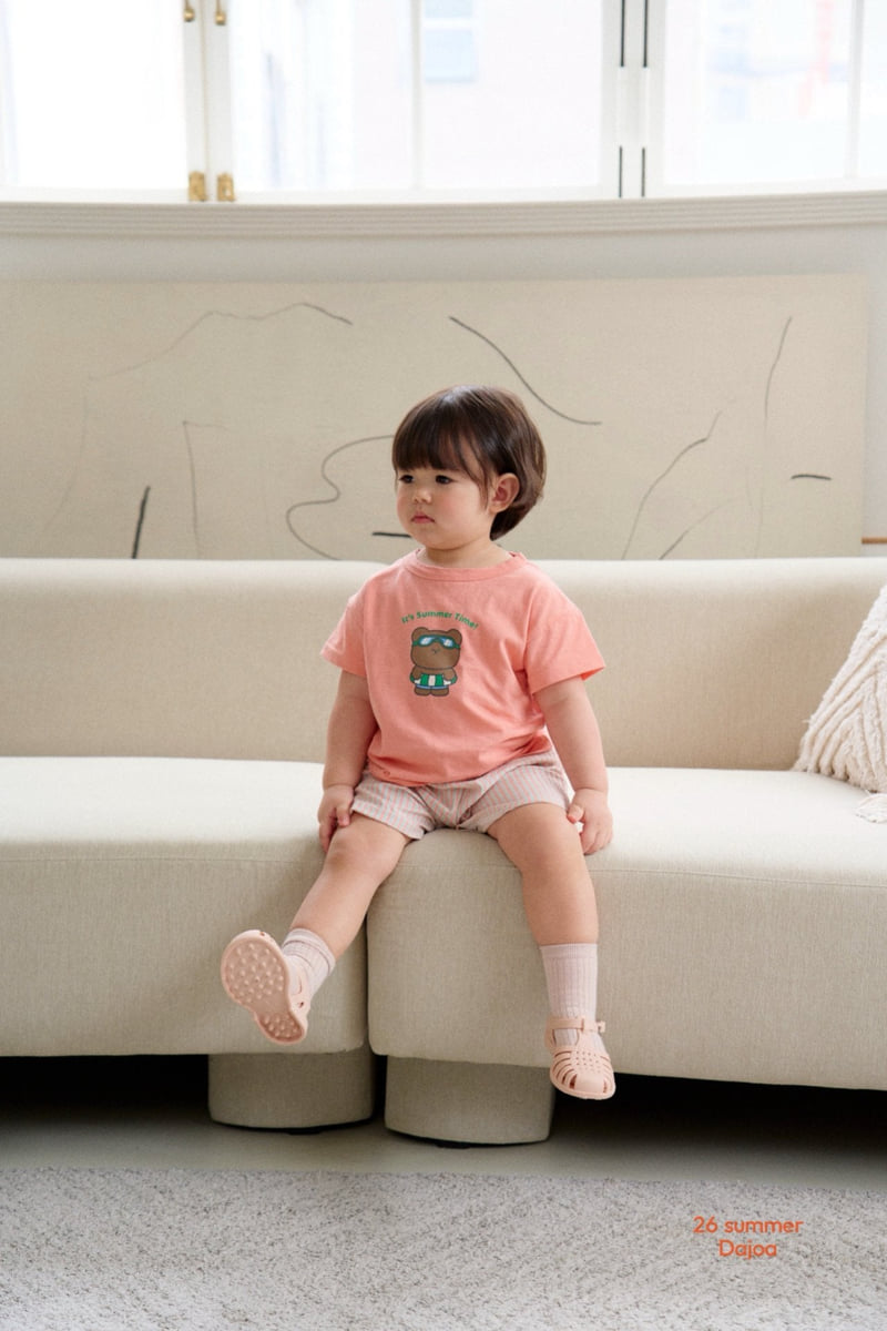 Dajoa - Korean Children Fashion - #kidzfashiontrend - Tube Bear Top Bottom Set - 6