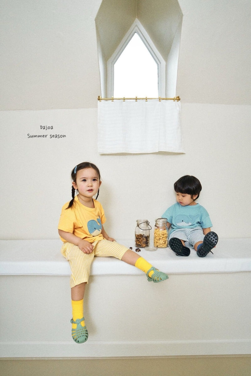 Dajoa - Korean Children Fashion - #littlefashionista - Whale Top Bottom Set - 5