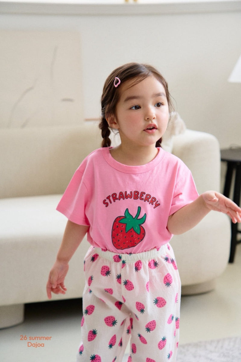 Dajoa - Korean Children Fashion - #littlefashionista - Strawberry Top Bottom Set