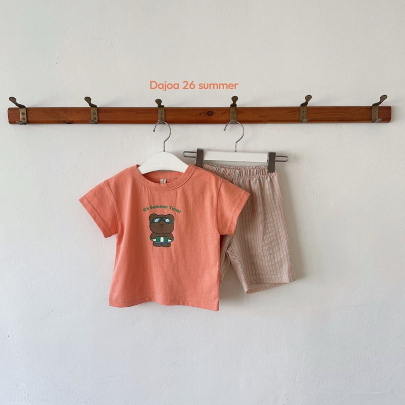 Dajoa - Korean Children Fashion - #littlefashionista - Tube Bear Top Bottom Set - 8
