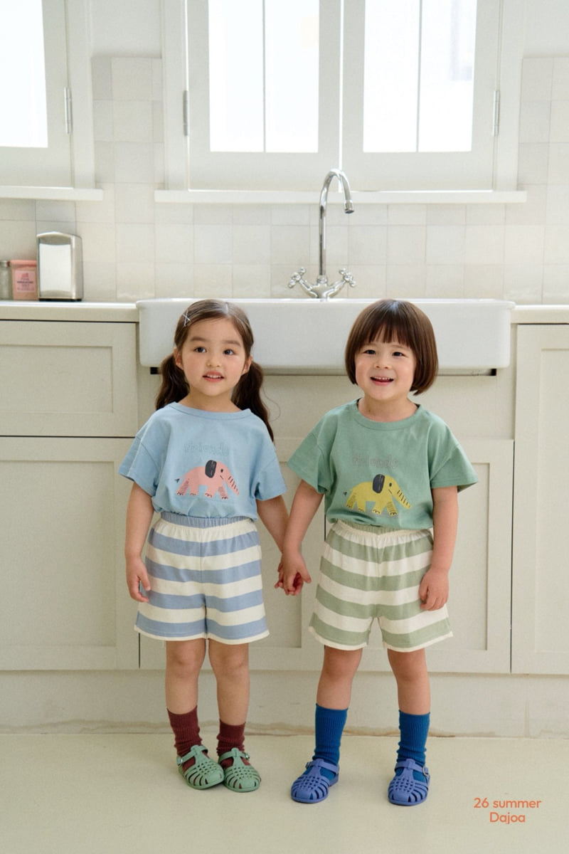 Dajoa - Korean Children Fashion - #littlefashionista - Elephant Top Bottom Set - 2