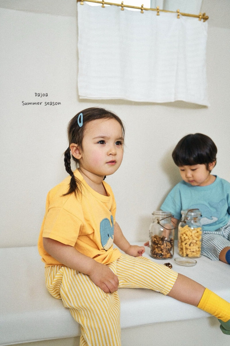 Dajoa - Korean Children Fashion - #magicofchildhood - Whale Top Bottom Set - 6