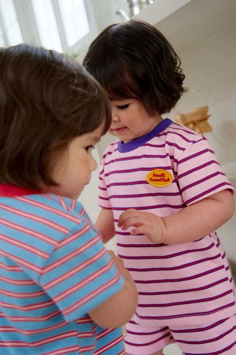 Dajoa - Korean Children Fashion - #magicofchildhood - Striped Top Bottom Set - 3