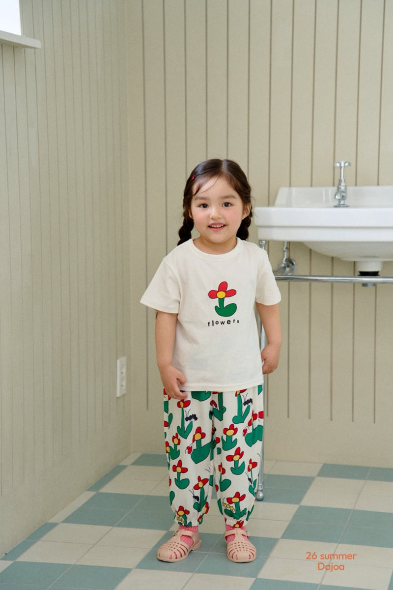 Dajoa - Korean Children Fashion - #magicofchildhood - Flower Top Bottom Set - 6