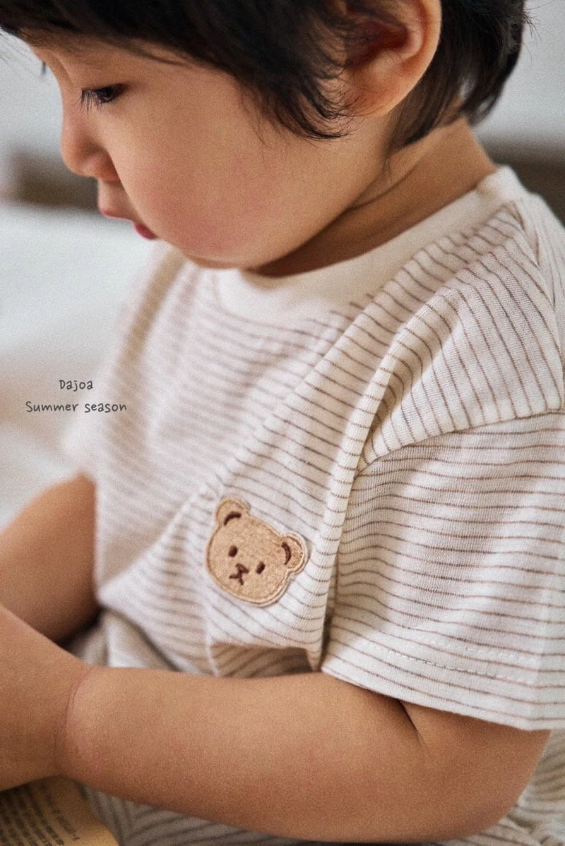 Dajoa - Korean Children Fashion - #minifashionista - Bear Top Bottom Set - 8