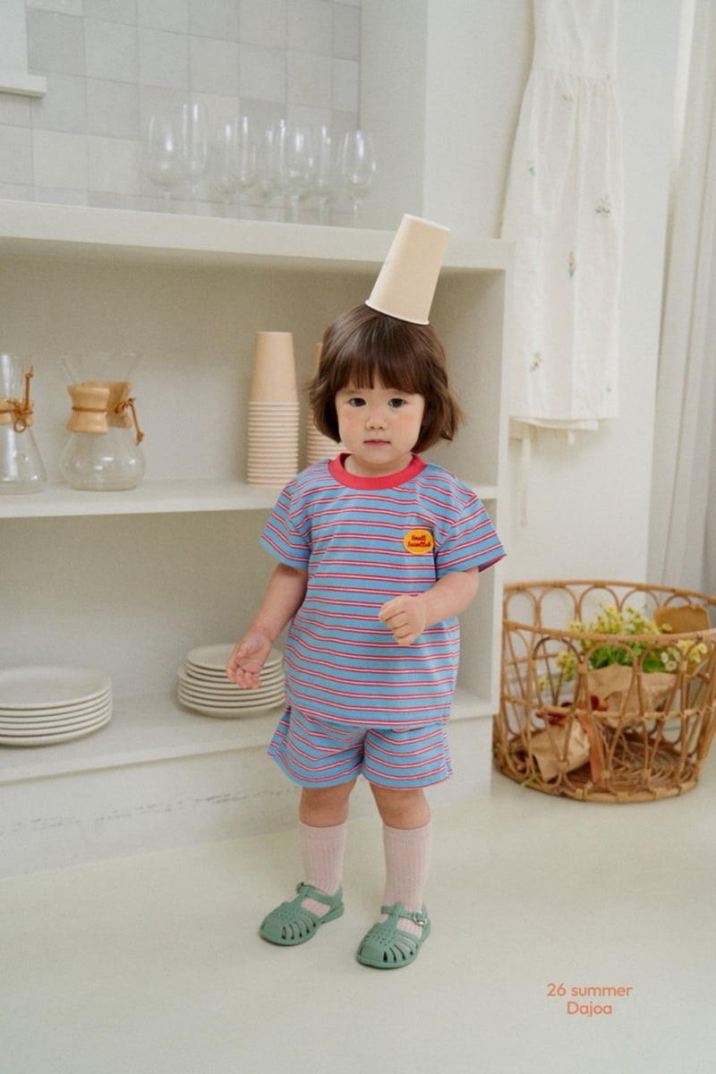 Dajoa - Korean Children Fashion - #magicofchildhood - Striped Top Bottom Set - 4