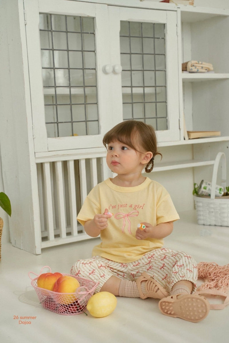 Dajoa - Korean Children Fashion - #minifashionista - Ribbon Top Bottom Set