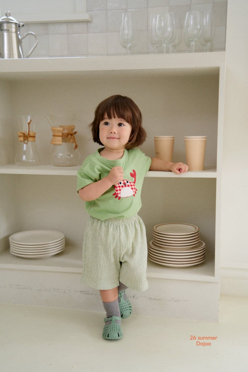 Dajoa - Korean Children Fashion - #prettylittlegirls - Crab Top Bottom Set - 6