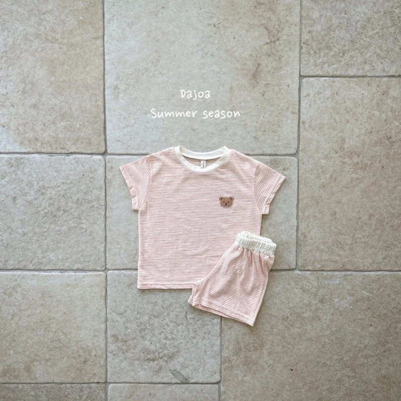 Dajoa - Korean Children Fashion - #stylishchildhood - Bear Top Bottom Set - 12