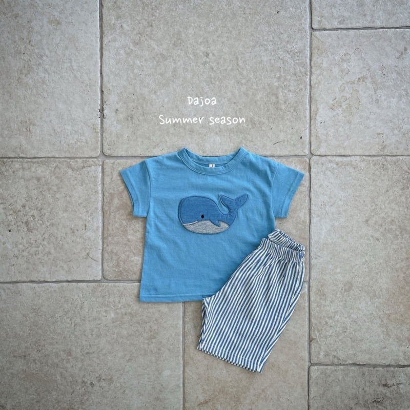 Dajoa - Korean Children Fashion - #stylishchildhood - Whale Top Bottom Set - 11
