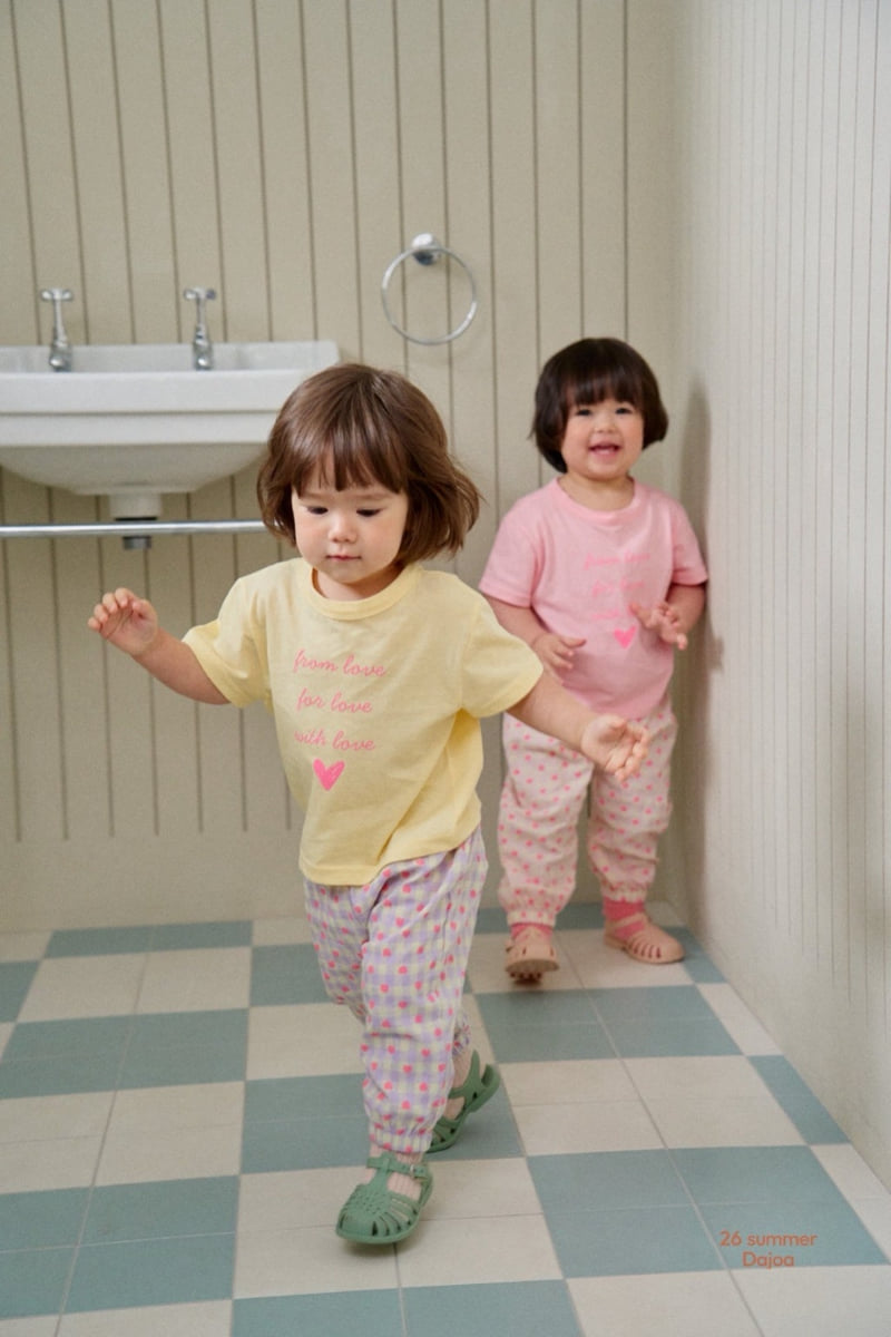 Dajoa - Korean Children Fashion - #stylishchildhood - Love Top Bottom Set - 6