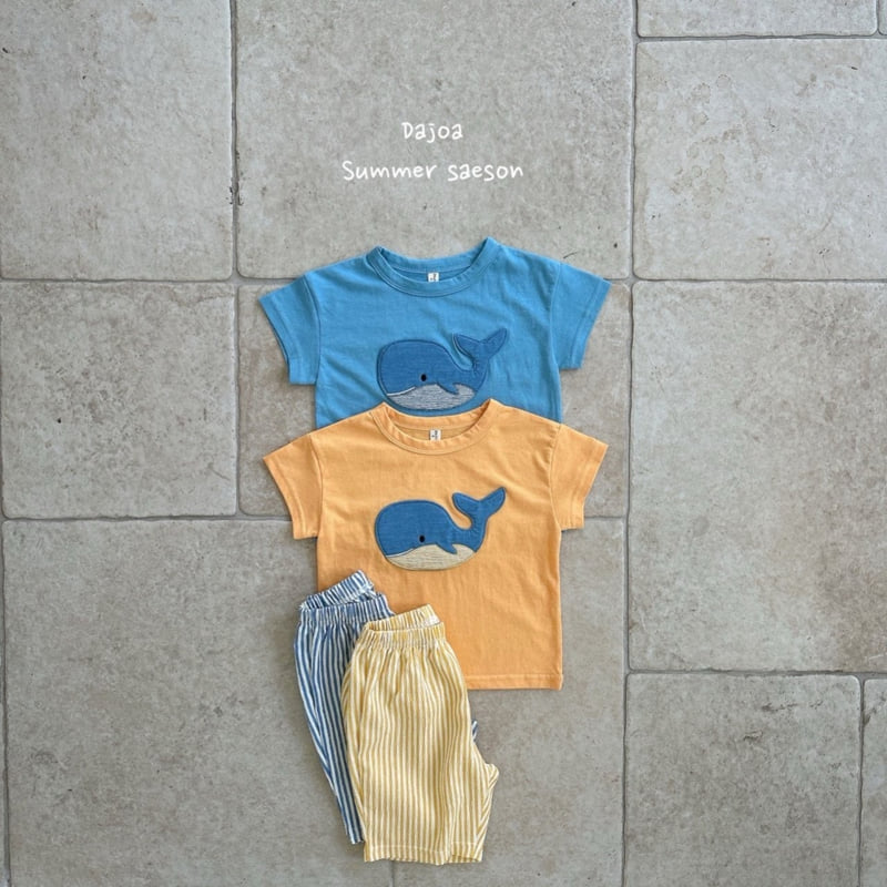 Dajoa - Korean Children Fashion - #todddlerfashion - Whale Top Bottom Set - 9