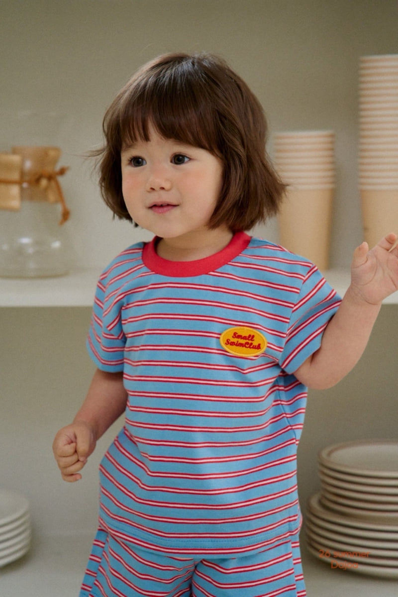 Dajoa - Korean Children Fashion - #todddlerfashion - Striped Top Bottom Set - 6
