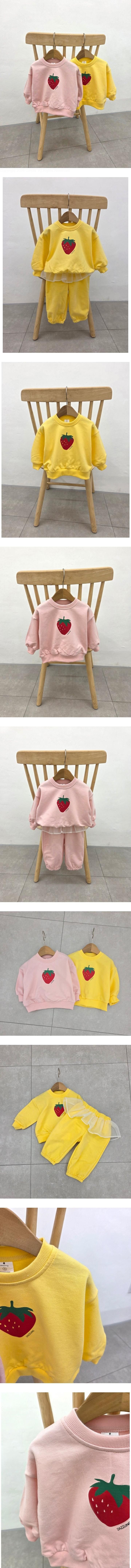Dazzling - Korean Children Fashion - #kidzfashiontrend - Strawberry Tee