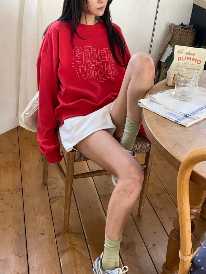 Diana - Korean Women Fashion - #womensfashion - Golden Sweatshirt - 4