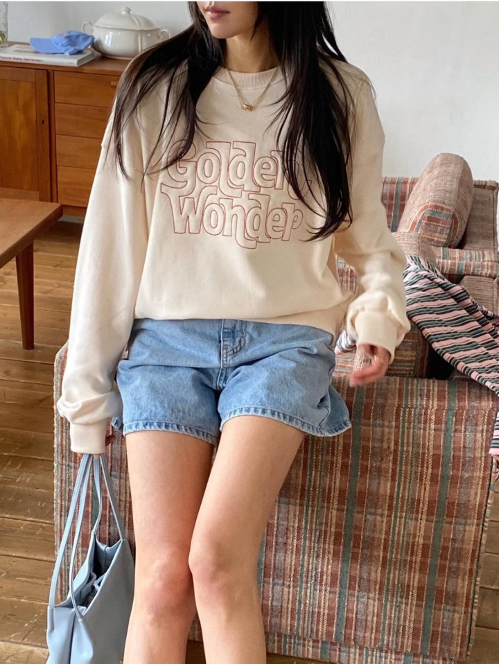 Diana - Korean Women Fashion - #momslook - Golden Sweatshirt - 8