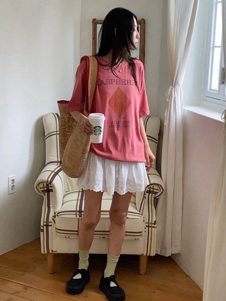 Diana - Korean Women Fashion - #momslook - Berry Pigment Tee - 9