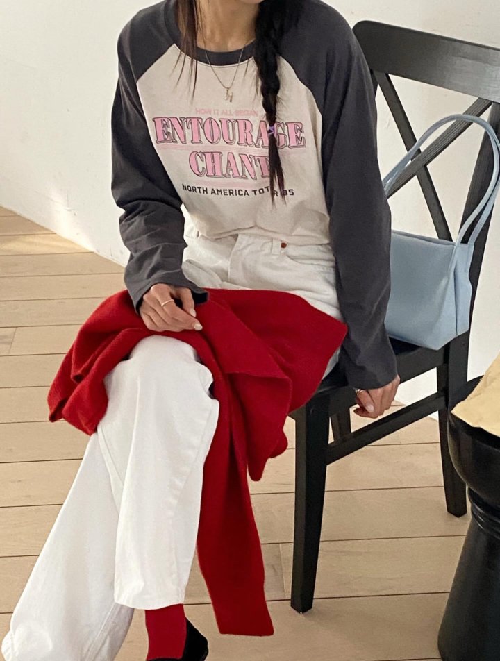 Diana - Korean Women Fashion - #momslook - Chant Raglan Tee - 2