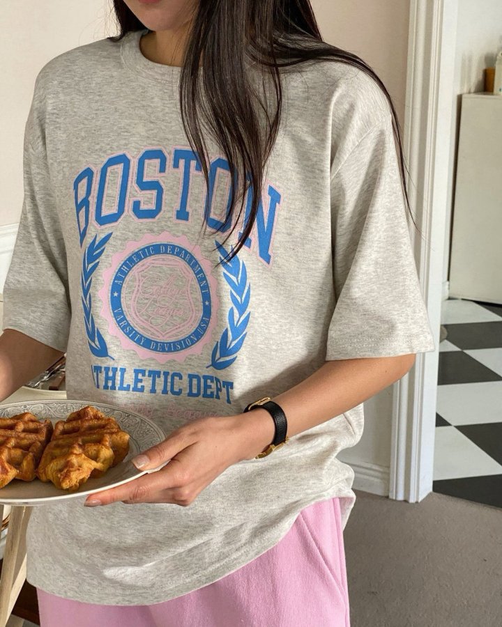 Diana - Korean Women Fashion - #momslook - Boston Tee - 5