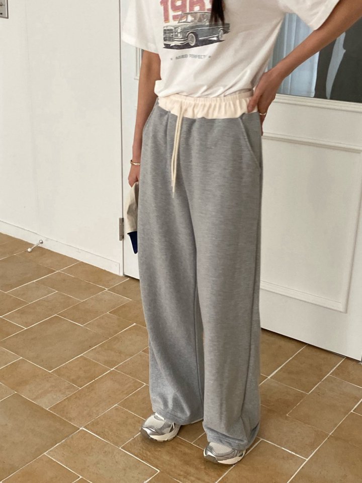 Diana - Korean Women Fashion - #momslook - Color Two Tone Pants - 2