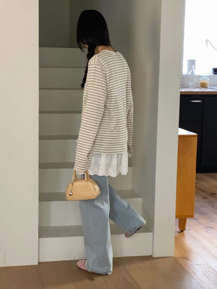 Diana - Korean Women Fashion - #momslook - Cojet Stripe Tee - 10