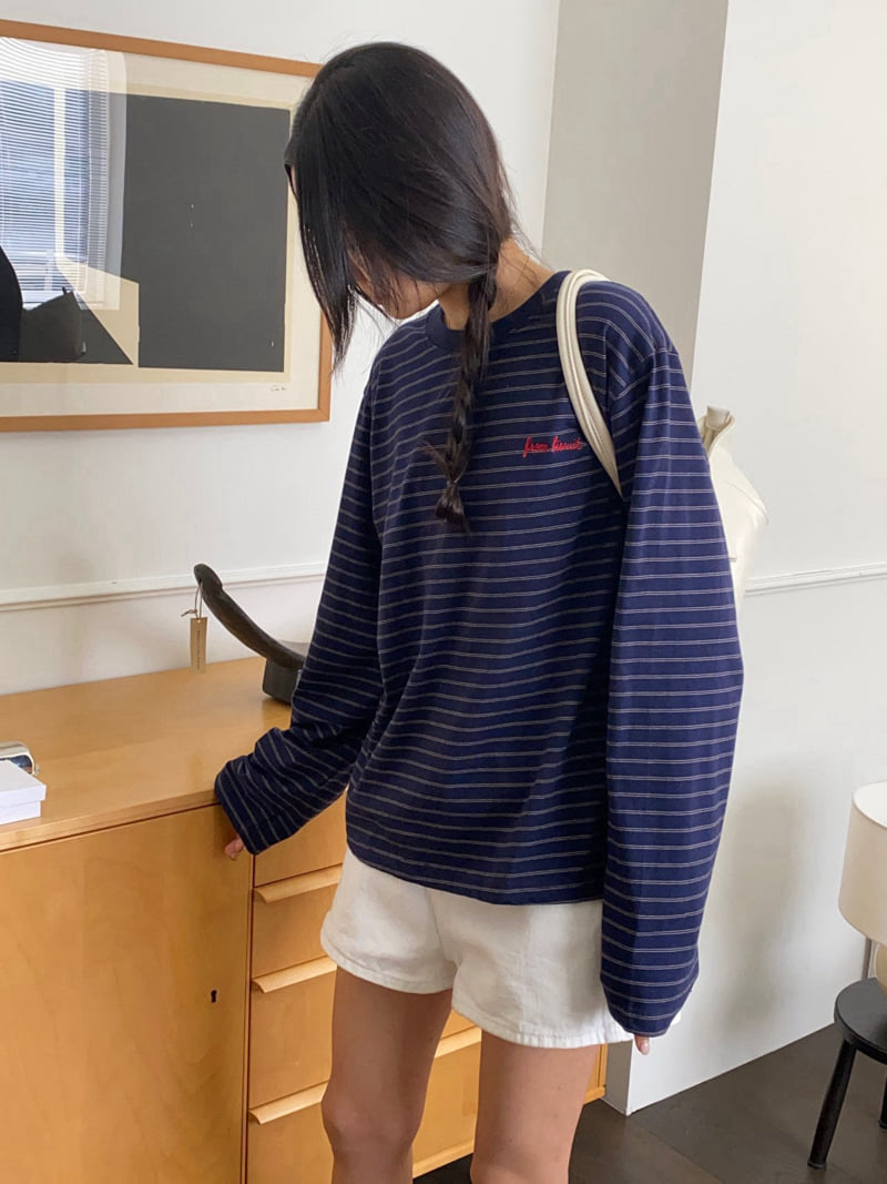 Diana - Korean Women Fashion - #momslook - Cojet Stripe Tee - 12