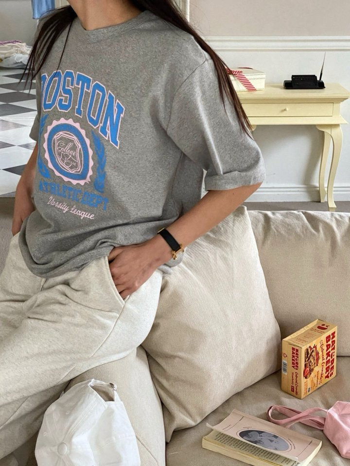 Diana - Korean Women Fashion - #romanticstyle - Boston Tee - 11