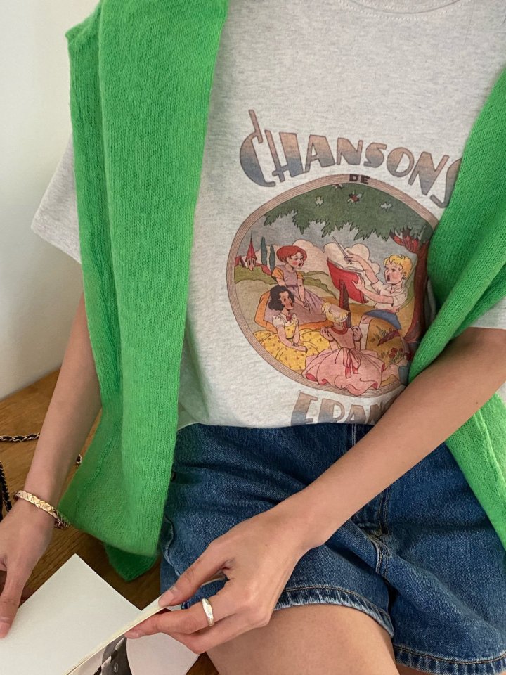 Diana - Korean Women Fashion - #shopsmall - Chanson Tee - 5