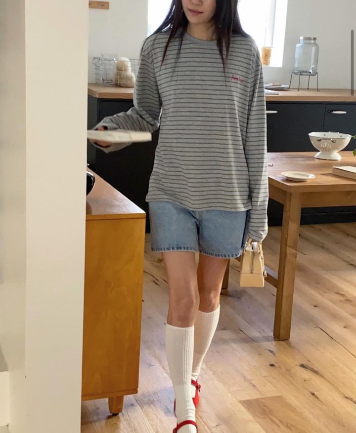 Diana - Korean Women Fashion - #shopsmall - Cojet Stripe Tee - 5