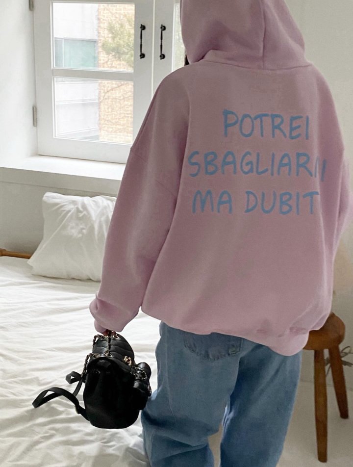 Diana - Korean Women Fashion - #vintageinspired - Smile Hoodie - 11