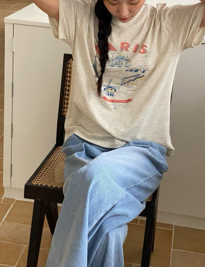 Diana - Korean Women Fashion - #womensfashion - Paris Tee - 10