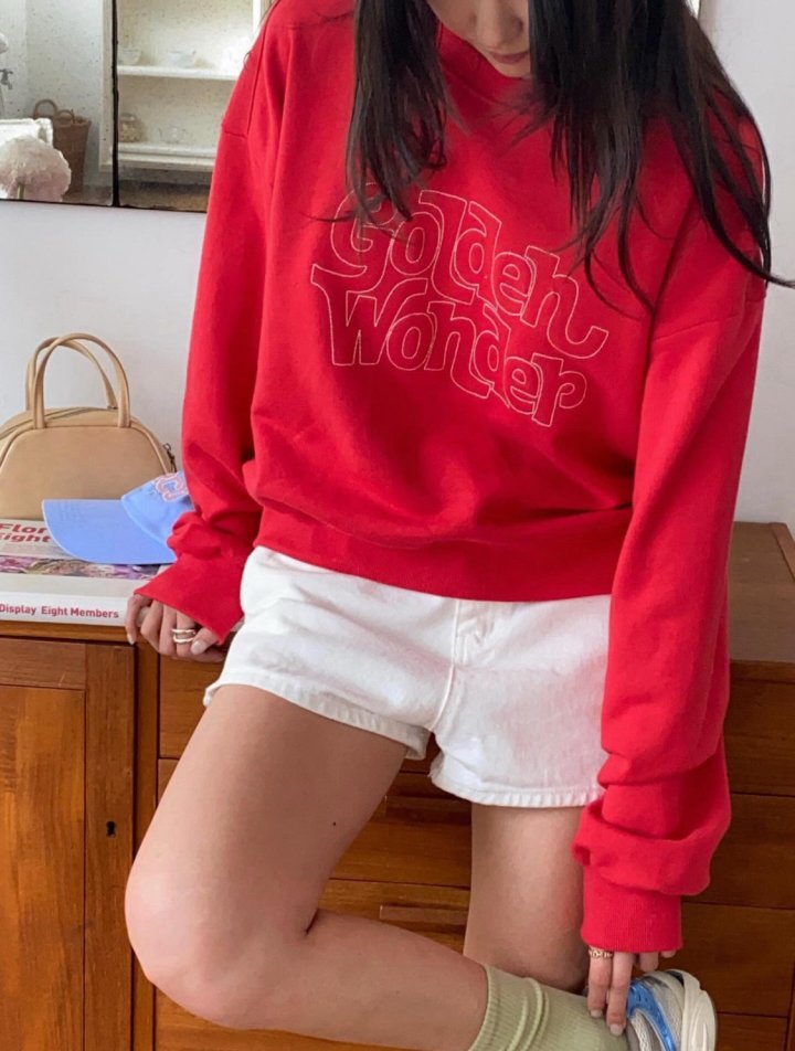 Diana - Korean Women Fashion - #womensfashion - Golden Sweatshirt