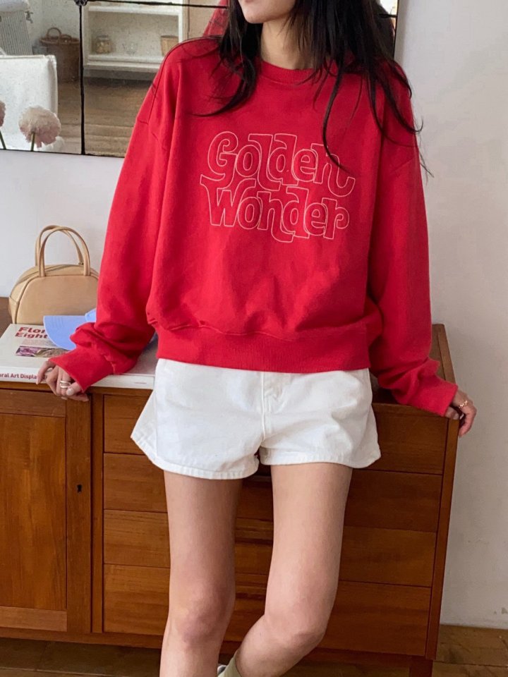 Diana - Korean Women Fashion - #womensfashion - Golden Sweatshirt - 3