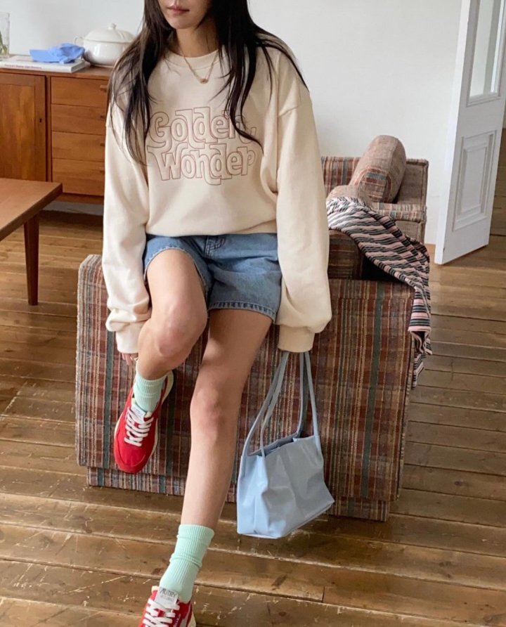 Diana - Korean Women Fashion - #womensfashion - Golden Sweatshirt - 9