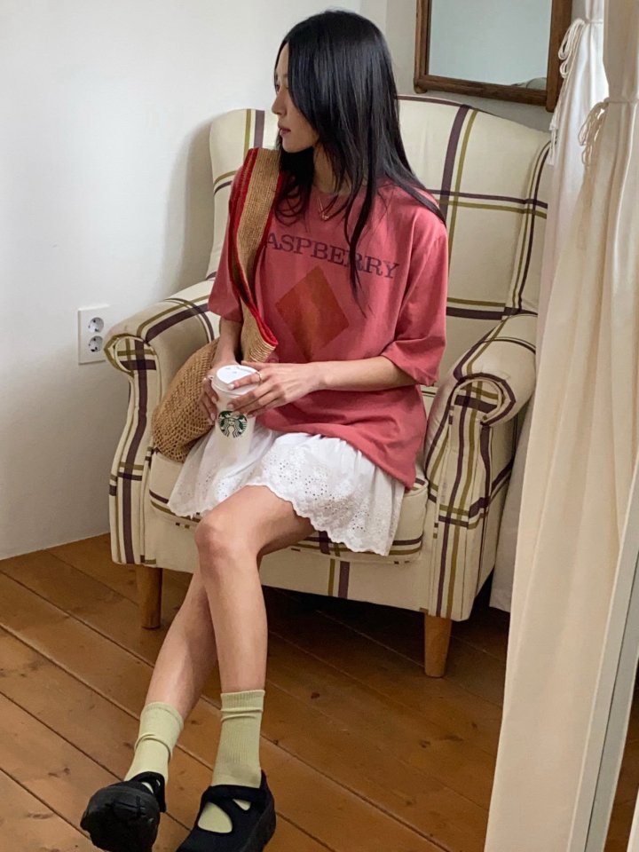 Diana - Korean Women Fashion - #womensfashion - Berry Pigment Tee - 10
