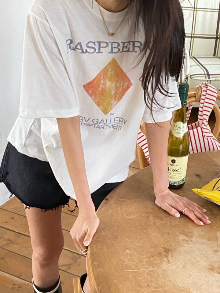 Diana - Korean Women Fashion - #womensfashion - Berry Pigment Tee - 2