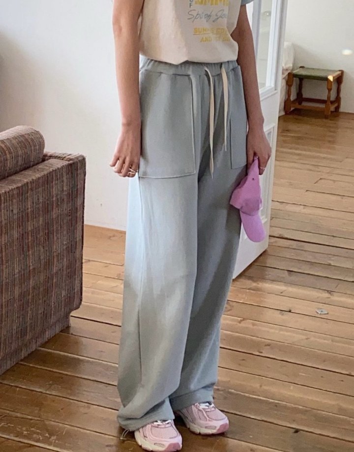 Diana - Korean Women Fashion - #womensfashion - String Terry Pants - 3
