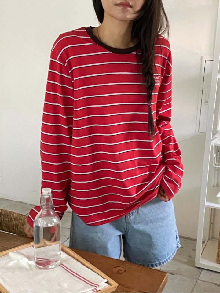 Diana - Korean Women Fashion - #womensfashion - Masena Stripe Tee - 2