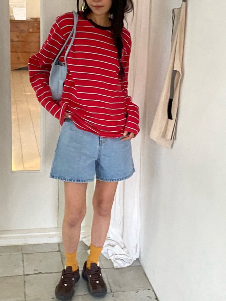 Diana - Korean Women Fashion - #womensfashion - Masena Stripe Tee - 6