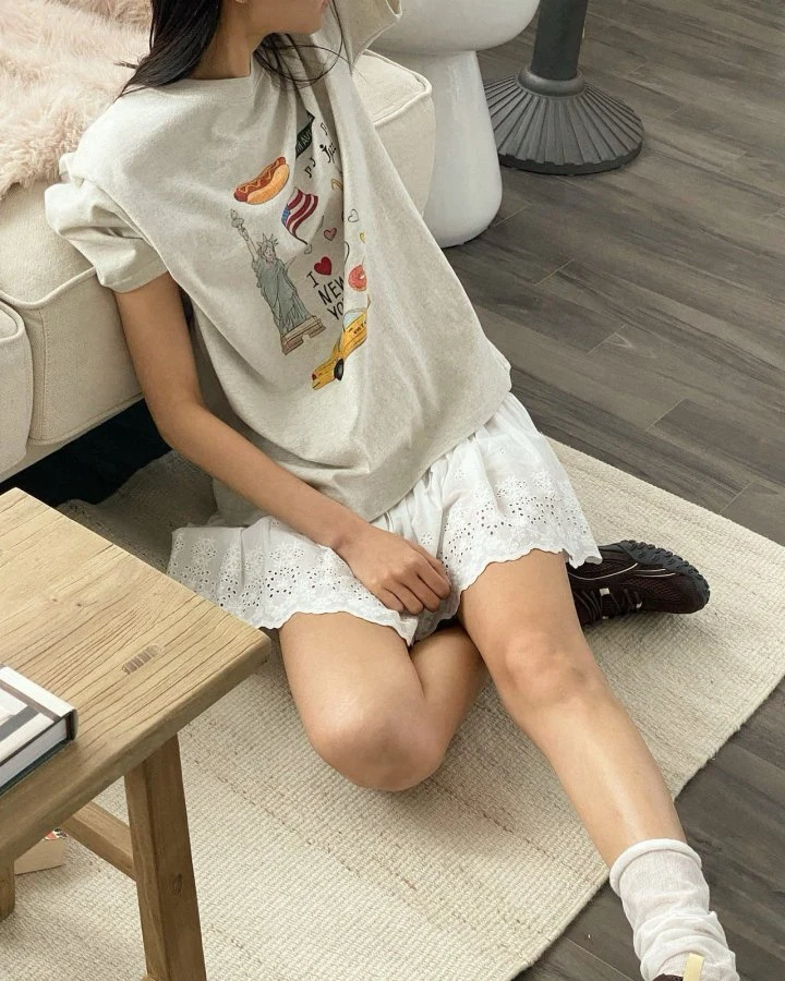 Diana - Korean Women Fashion - #womensfashion - Hotdog Tee - 2