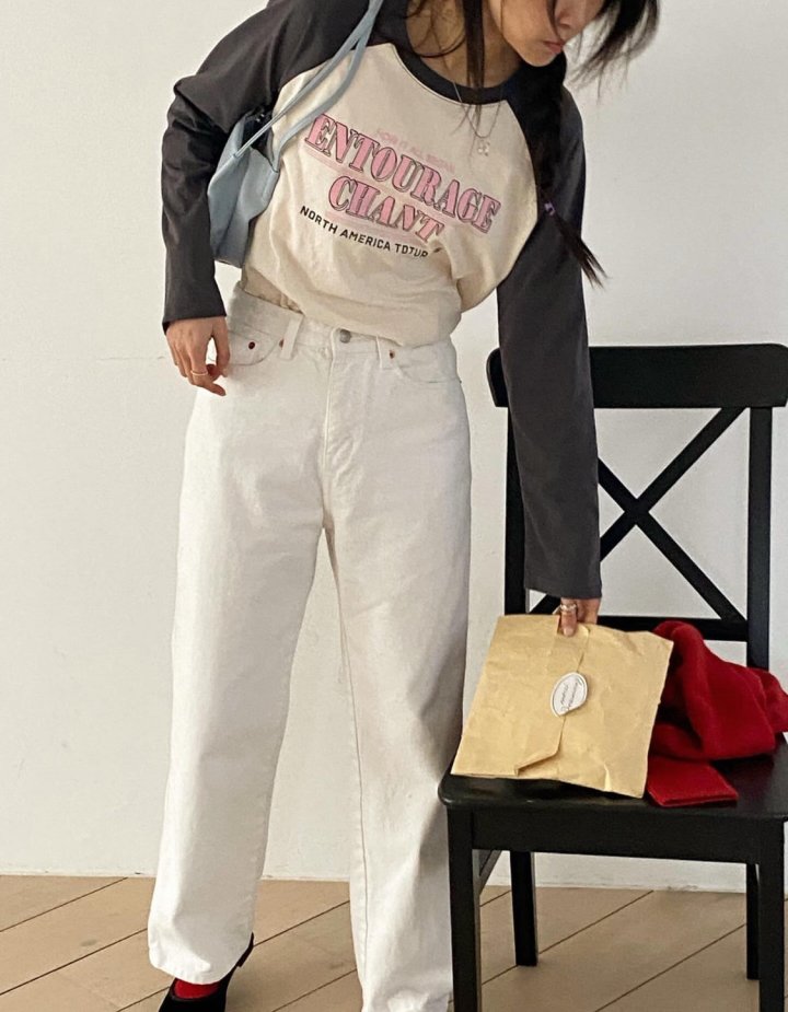 Diana - Korean Women Fashion - #womensfashion - Chant Raglan Tee - 3