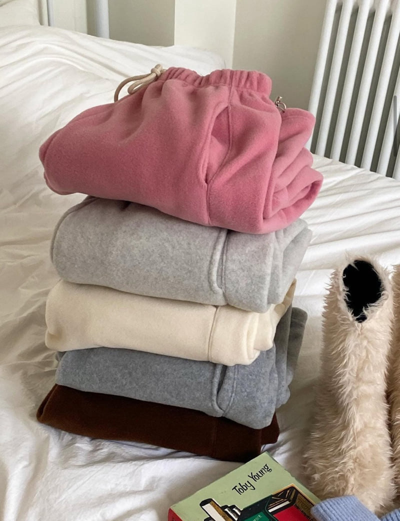 Diana - Korean Women Fashion - #womensfashion - Fleece Warm Pants - 12