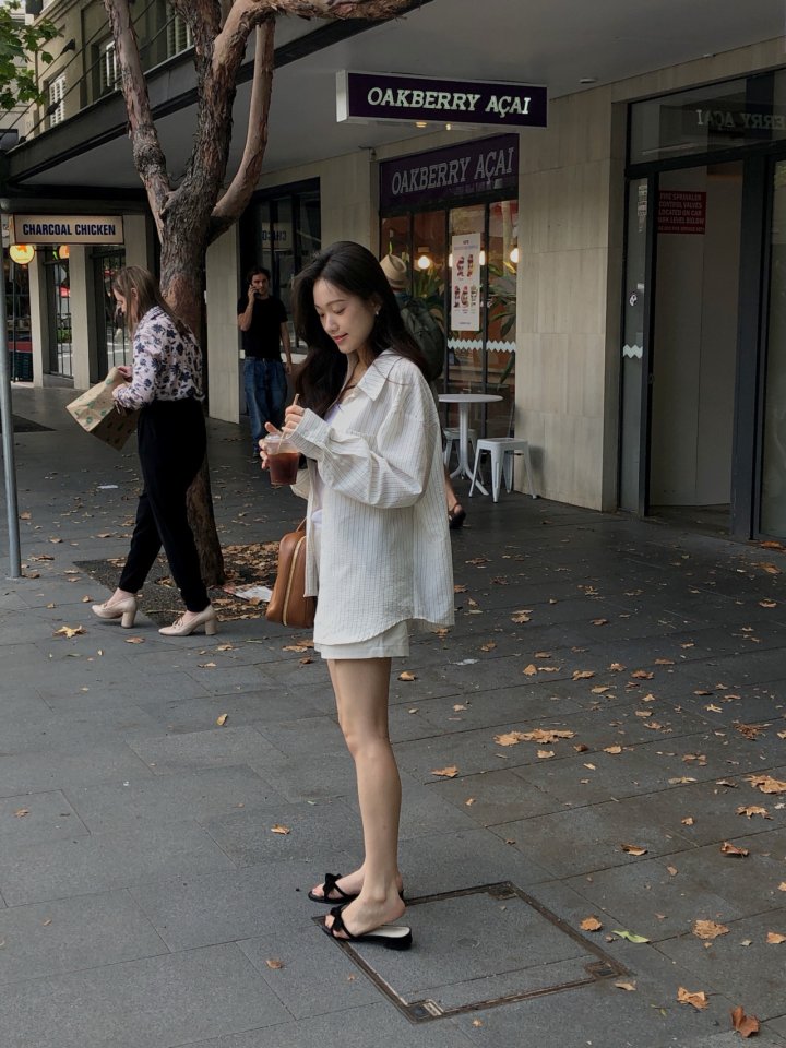 Dress Room - Korean Women Fashion - #momslook - Molly Stripe Shirt - 7