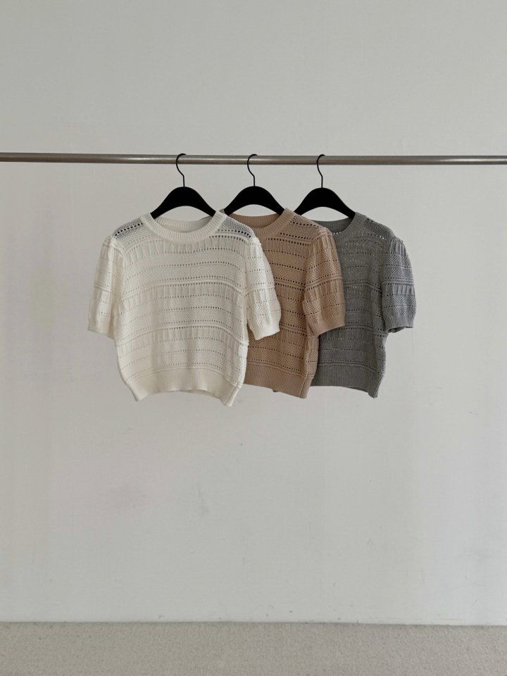 Dress Room - Korean Women Fashion - #momslook - Tory Cotton Embroidery Knit - 9