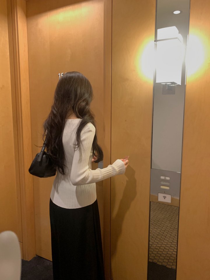 Dress Room - Korean Women Fashion - #momslook - Ellie Henley Neck Ribbed Knit - 5