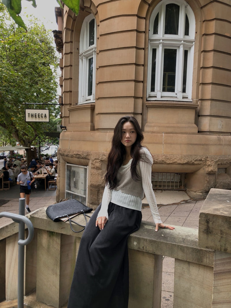 Dress Room - Korean Women Fashion - #momslook - Bona Knit Bustier - 3