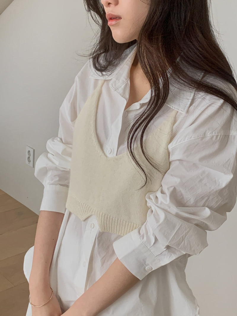 Dress Room - Korean Women Fashion - #momslook - Bona Knit Bustier - 5