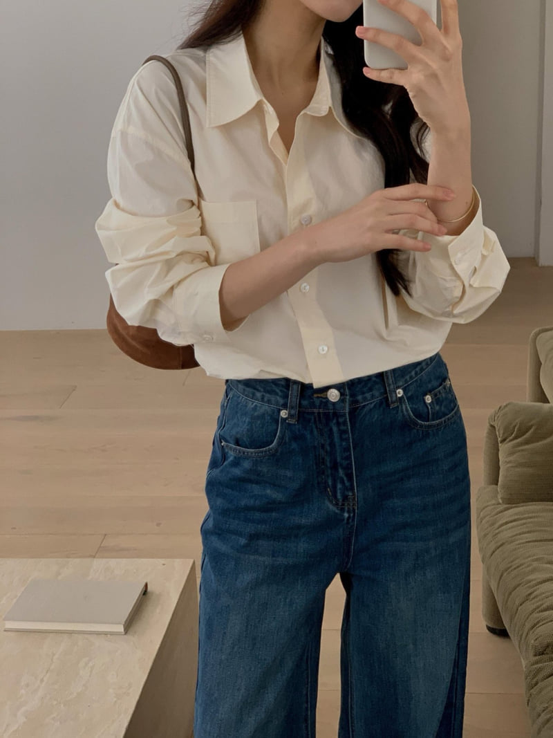 Dress Room - Korean Women Fashion - #momslook - Porter Cotton Shirt - 2